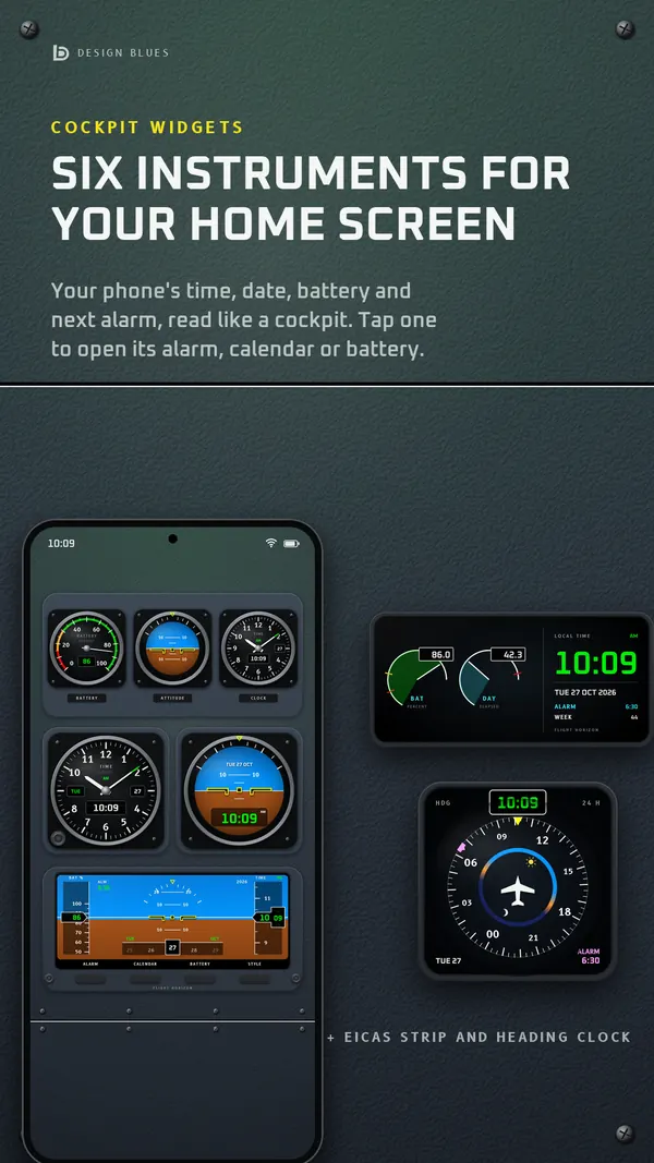 Flight Horizon: its widgets