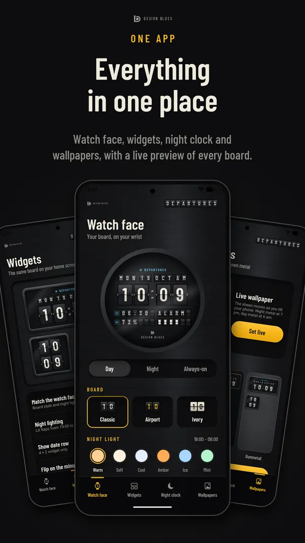 Departures Flip: its phone app
